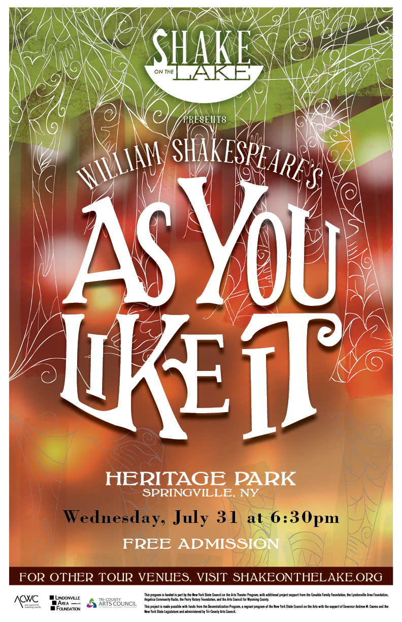 Shake on the Lake - As You Like It