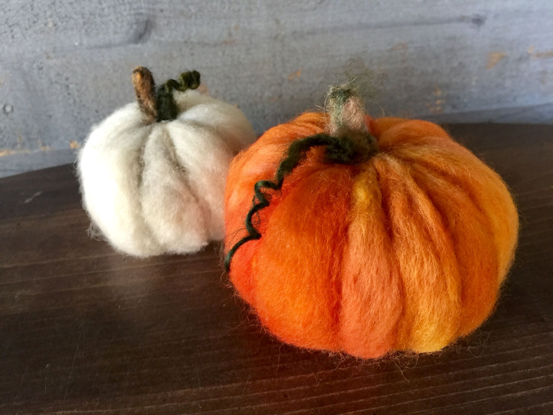 Needle Felting: Pumpkin