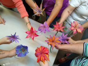 Wet Felting (Flower)