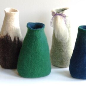 Wet Felted Vessel