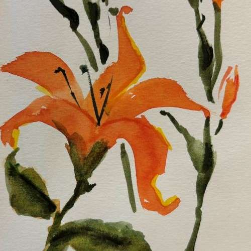 Chinese Brush Paining: Flowers