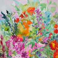 SPRING BLOSSOMS WITH WATERCOLOR