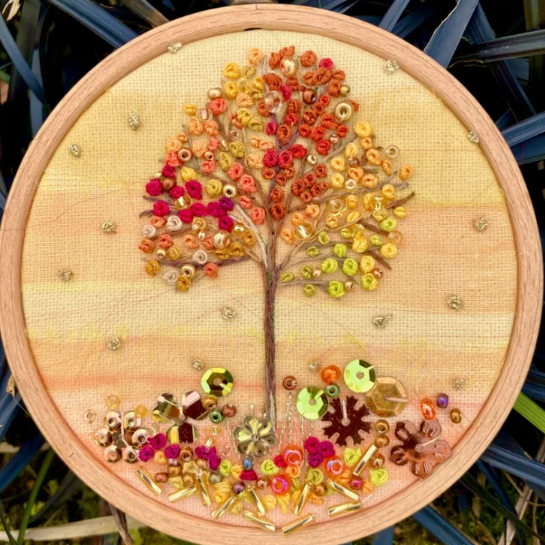 Autumn Embroidery Hoop