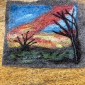 Needle Felted Landscape